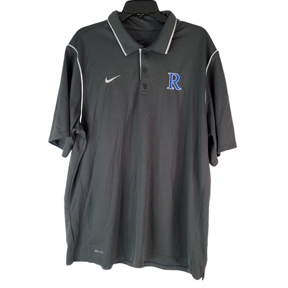 Nike Performance‎ Golf Polo Mens XL Gray Athletic R Embroidered 476281-212